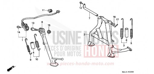 BEQUILLE CB1000FS de 1995